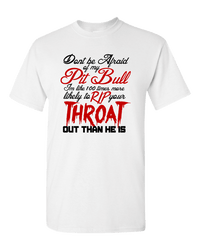 Load image into Gallery viewer, Designs by MyUtopia Shout Out:Don&#39;t Fear My Pitbull, Fear Me Adult Unisex T-Shirt,White / S,Adult Unisex T-Shirt
