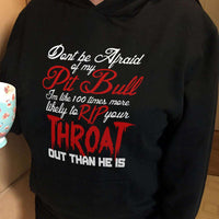 Load image into Gallery viewer, Designs by MyUtopia Shout Out:Don&#39;t Fear My Pitbull, Fear Me Pullover Hoodie
