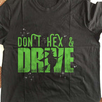 Load image into Gallery viewer, Designs by MyUtopia Shout Out:Don&#39;t Hex and Drive Adult Unisex Cotton Short Sleeve T-Shirt
