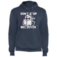 Load image into Gallery viewer, Designs by MyUtopia Shout Out:Don&#39;t Stop Believin - Core Fleece Unisex Pullover Hoodie,Navy / S,Sweatshirts
