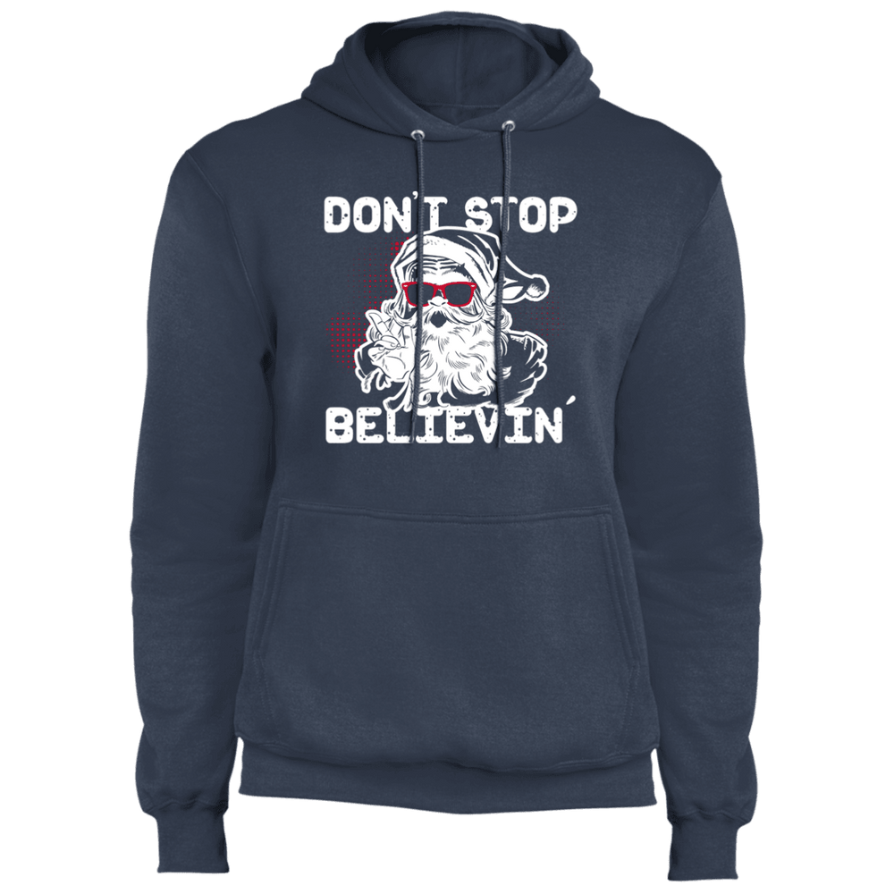 Designs by MyUtopia Shout Out:Don't Stop Believin - Core Fleece Unisex Pullover Hoodie,Navy / S,Sweatshirts