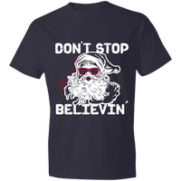 Load image into Gallery viewer, Designs by MyUtopia Shout Out:Don&#39;t Stop Believin - Lightweight Unisex T-Shirt,Navy / S,Adult Unisex T-Shirt
