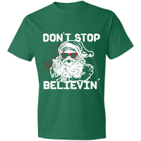 Load image into Gallery viewer, Designs by MyUtopia Shout Out:Don&#39;t Stop Believin - Lightweight Unisex T-Shirt,Kelly Green / S,Adult Unisex T-Shirt

