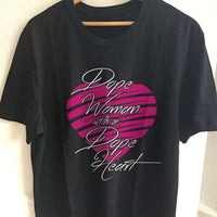 Load image into Gallery viewer, Designs by MyUtopia Shout Out:Dope Woman With A Dope Heart Adult Unisex T-Shirt,S / Black,Adult Unisex T-Shirt
