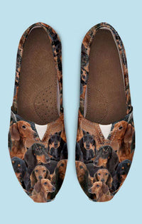 Load image into Gallery viewer, Designs by MyUtopia Shout Out:Doxie Casual Canvas Slip on Shoes Women&#39;s Flats,Ladies US6 (EU36) / Brown,Slip on Flats
