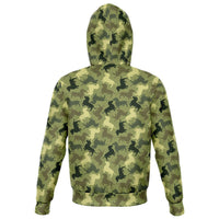 Load image into Gallery viewer, Designs by MyUtopia Shout Out:Doxie Shaped Camo Print Fleace Lined Fashion Hooded Jacket
