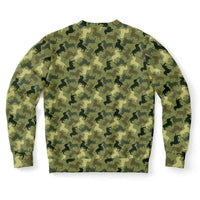 Load image into Gallery viewer, Designs by MyUtopia Shout Out:Doxie Shaped Camo Print Fleece Lined Fashion Sweatshirt
