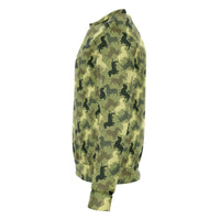 Load image into Gallery viewer, Designs by MyUtopia Shout Out:Doxie Shaped Camo Print Fleece Lined Fashion Sweatshirt
