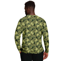 Load image into Gallery viewer, Designs by MyUtopia Shout Out:Doxie Shaped Camo Print Fleece Lined Fashion Sweatshirt
