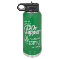 Load image into Gallery viewer, Designs by MyUtopia Shout Out:Dr Pepper Beautiful; Polar Camel - 32 oz Polar Camel Water Bottle - Stainless Steel,32oz / Green,Polar Camel - 32oz Water Bottle
