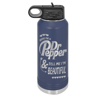 Load image into Gallery viewer, Designs by MyUtopia Shout Out:Dr Pepper Beautiful; Polar Camel - 32 oz Polar Camel Water Bottle - Stainless Steel,32oz / Navy,Polar Camel - 32oz Water Bottle
