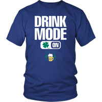 Load image into Gallery viewer, Designs by MyUtopia Shout Out:Drink Mode On T-Shirt,Royal Blue / S,Adult Unisex T-Shirt
