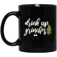 Load image into Gallery viewer, Designs by MyUtopia Shout Out:Drink Up Grinches - Ceramic Coffee Mug - Black,Black / 11 oz,Apparel
