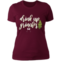Load image into Gallery viewer, Designs by MyUtopia Shout Out:Drink Up Grinches - Ultra Cotton Ladies&#39; T-Shirt,Maroon / X-Small,Ladies T-Shirts
