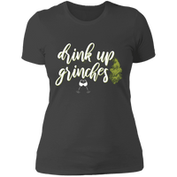 Load image into Gallery viewer, Designs by MyUtopia Shout Out:Drink Up Grinches - Ultra Cotton Ladies&#39; T-Shirt,Heavy Metal / X-Small,Ladies T-Shirts
