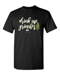 Load image into Gallery viewer, Designs by MyUtopia Shout Out:Drink Up Grinches Adult Unisex T-Shirt,S / Black,Adult Unisex T-Shirt
