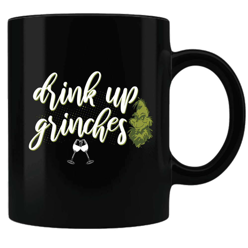 Designs by MyUtopia Shout Out:Drink Up Grinches Ceramic Black Coffee Mug,Default Title,Ceramic Coffee Mug
