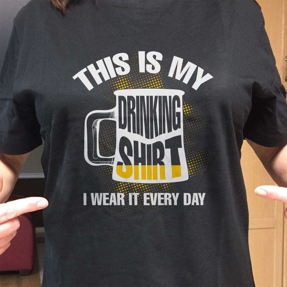Designs by MyUtopia Shout Out:Drinking Shirt Drinking Humor Unisex T-Shirt