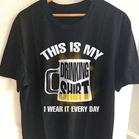 Load image into Gallery viewer, Designs by MyUtopia Shout Out:Drinking Shirt Drinking Humor Unisex T-Shirt,S / Black,Adult Unisex T-Shirt
