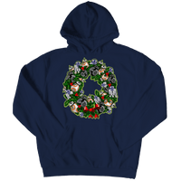 Load image into Gallery viewer, Designs by MyUtopia Shout Out:Droid Wreath Unisex Shirts,Hoodie / Navy / 5XL,Unisex Shirt
