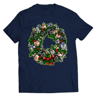Load image into Gallery viewer, Designs by MyUtopia Shout Out:Droid Wreath Unisex Shirts,Unisex Shirt / Navy / 5XL,Unisex Shirt
