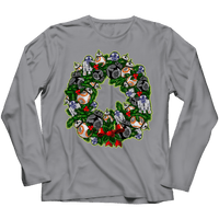 Load image into Gallery viewer, Designs by MyUtopia Shout Out:Droid Wreath Unisex Shirts,Long Sleeve / Athletic Heather / 4XL,Unisex Shirt
