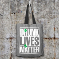 Load image into Gallery viewer, Designs by MyUtopia Shout Out:Drunk Lives Matter Fabric Totebag Reusable Shopping Tote
