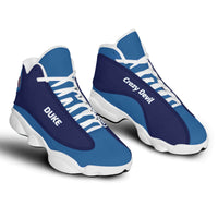 Load image into Gallery viewer, Designs by MyUtopia Shout Out:Duke Crazy Devil Basketball Fan Microfiber Hightop Sneakers
