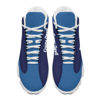 Load image into Gallery viewer, Designs by MyUtopia Shout Out:Duke Crazy Devil Basketball Fan Microfiber Hightop Sneakers
