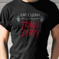 Load image into Gallery viewer, Designs by MyUtopia Shout Out:Eat Clean Train Dirty Adult Unisex T-Shirt
