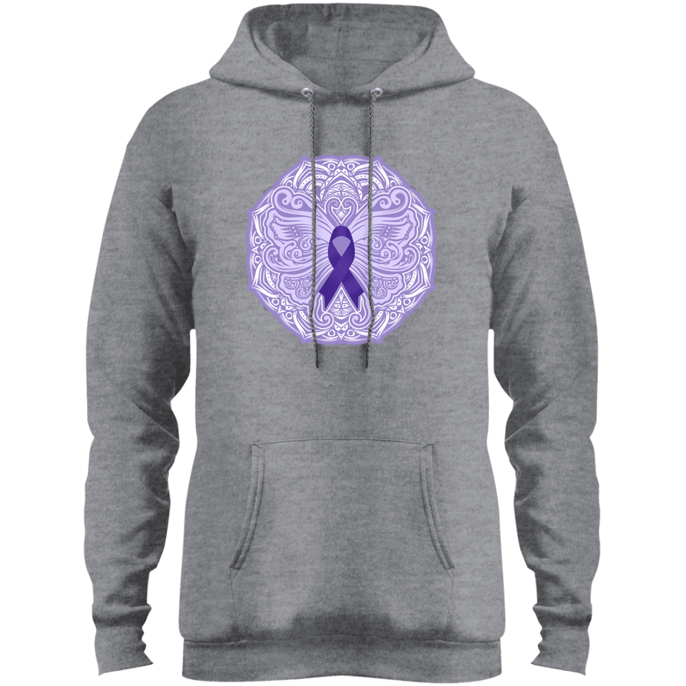 Designs by MyUtopia Shout Out:Epilepsy Awareness Butterfly Core Fleece Pullover Hoodie,Athletic Heather / S,Sweatshirts