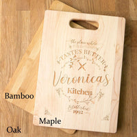 Load image into Gallery viewer, Designs by MyUtopia Shout Out:Everything Tastes Better Personalized Gift for Chef - Engraved with Name and Special Year
