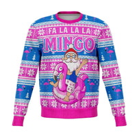 Load image into Gallery viewer, Designs by MyUtopia Shout Out:Fa La La La Mingo - Funny Christmas Fleece Lined Fashion Sweatshirt,XS / Multi,Fashion Sweatshirt - AOP
