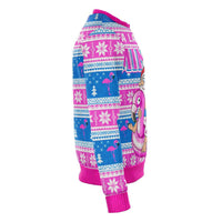 Load image into Gallery viewer, Designs by MyUtopia Shout Out:Fa La La La Mingo - Funny Christmas Fleece Lined Fashion Sweatshirt
