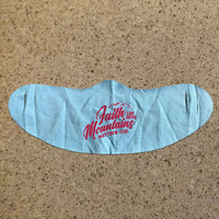 Load image into Gallery viewer, Designs by MyUtopia Shout Out:Faith Can Move Mountains Matthew 17:20 Fabric Face Covering / Face Mask,Light Blue,Fabric Face Mask
