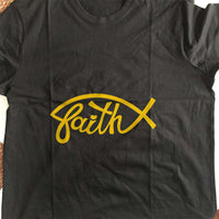 Load image into Gallery viewer, Designs by MyUtopia Shout Out:Faith Fish Christian Faith Unisex T-Shirt
