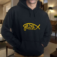 Load image into Gallery viewer, Designs by MyUtopia Shout Out:Faith Fish Christian Pullover Hoodie
