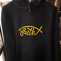Load image into Gallery viewer, Designs by MyUtopia Shout Out:Faith Fish Christian Pullover Hoodie
