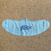 Load image into Gallery viewer, Designs by MyUtopia Shout Out:Faith Fish Fabric Face Covering / Face Mask,Light Blue,Fabric Face Mask

