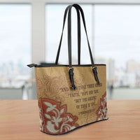 Load image into Gallery viewer, Designs by MyUtopia Shout Out:Faith Hope Love 1 Corinthians 13:13 Bible Verse Country Western Faux Leather Totebag Purse
