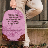 Load image into Gallery viewer, Designs by MyUtopia Shout Out:Faith Hope Love Bible Verse 1 Corinthians 13:13 Country Western Backpack,Pink / Large (18 x 14 x 8 inches) / Adult (Ages 13+),Backpacks
