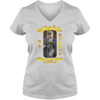 Load image into Gallery viewer, Designs by MyUtopia Shout Out:Faith is Bigger than your Fear Ladies V Neck Tee,S / Athletic Heather,Ladies T-Shirts
