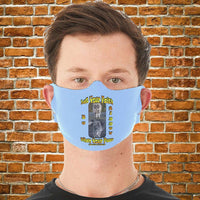 Load image into Gallery viewer, Designs by MyUtopia Shout Out:Faith Over Fear, Cat / Tiger Fabric Face Covering / Face Mask,Light Blue,Fabric Face Mask
