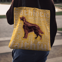 Load image into Gallery viewer, Designs by MyUtopia Shout Out:Faithful Irish Setter Fabric Totebag Reusable Shopping Tote - Just Pay Shipping
