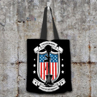 Load image into Gallery viewer, Designs by MyUtopia Shout Out:Fallen Heroes, Fallen but Not Forgotten Fabric Fabric Totebag Reusable Shopping Tote,Black,Reusable Fabric Shopping Tote Bag
