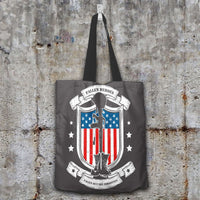 Load image into Gallery viewer, Designs by MyUtopia Shout Out:Fallen Heroes, Fallen but Not Forgotten Fabric Fabric Totebag Reusable Shopping Tote,Grey,Reusable Fabric Shopping Tote Bag
