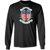 Load image into Gallery viewer, Designs by MyUtopia Shout Out:Fallen Heroes Fallen but Not Forgotten Long Sleeve Ultra Cotton T-Shirt,Black / S,Long Sleeve T-Shirts

