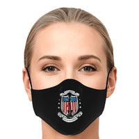 Load image into Gallery viewer, Designs by MyUtopia Shout Out:Fallen Heros - Fallen but not Forgotten Fitted Face Mask with Adjustable Ear Loops
