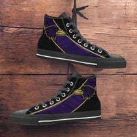Load image into Gallery viewer, Designs by MyUtopia Shout Out:Fan Art Baltimore Canvas High Top Shoes
