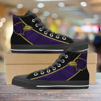 Load image into Gallery viewer, Designs by MyUtopia Shout Out:Fan Art Baltimore Canvas High Top Shoes
